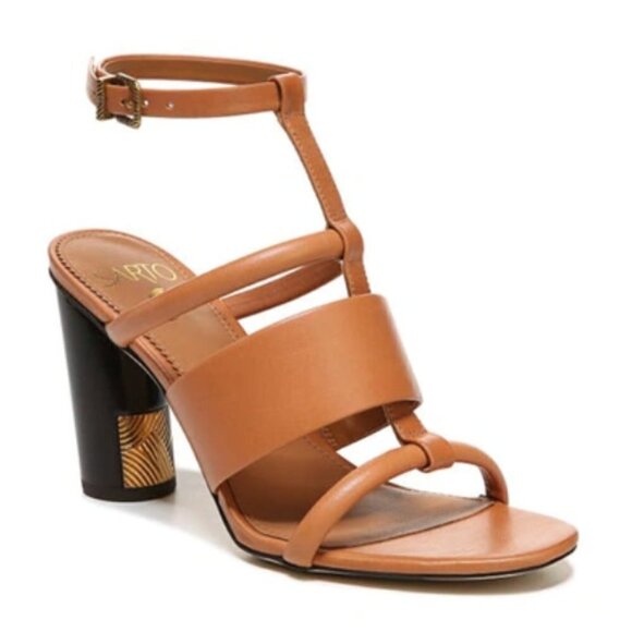 FRANCO SARTO Ollieglad Ankle Strap Sandal In Camel - Picture 8 of 8